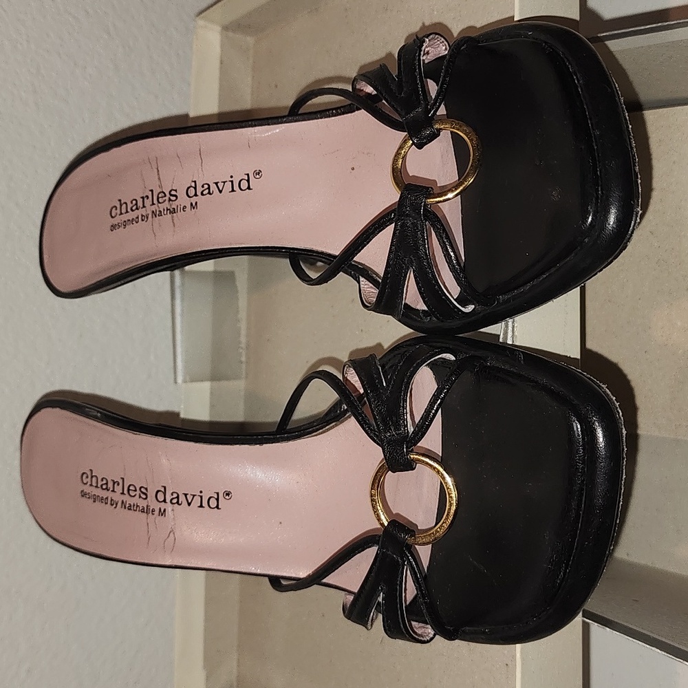 Vintage Y2K Charles david leather heels - Picture 5 of 7